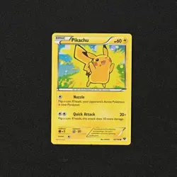 2014 Pokemon PIKACHU #42/146 XY Unlimited Holo Movie Promo (B) - Video - Image 1