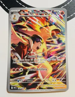 Pokemon TCG Ethan's Typhlosion Destined Rivals Illustration - Image 1