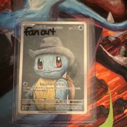 Pokemon Squirtle 60 HP Fan Art Portrait Regular Basic English Custom - Image 1