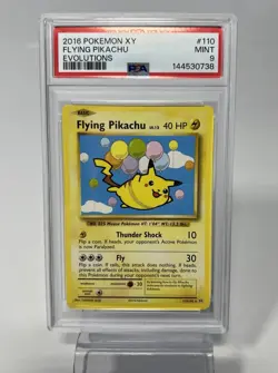 2016 Pokemon XY Evolutions Flying Pikachu #110 PSA 9 MINT - Image 1