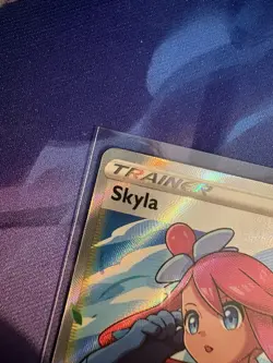 Pokemon TCG Skyla 072/072 Full Art Ultra Rare Shining Fates NM Trainer Supporter - Image 2