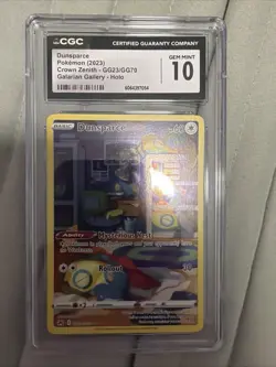 Pokemon Dunsparce Crown Zenith Galarian Gallery GG23/GG70 Holo CGC 10 - Image 1