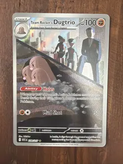 Team Rockets Dugtrio 239/217 - Pokemon TCG - Ascended Heros Illustration Rare - Image 1