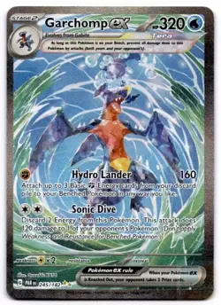 Garchomp ex 245/182 Special Illustration Rare Paradox Rift Pokemon Holo NM - Image 1