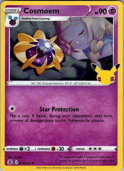 Cosmoem Celebrations 014/025 Rare Holo Pokemon Near Mint - Image 1