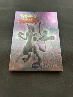 2000 Pokemon Danone Shiny Stadium Tip Mewtwo #8 Silver, Gold, Non Foil - LP - Image 4