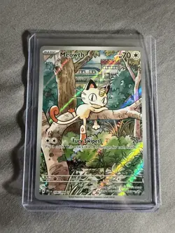 Pokemon TCG Meowth NM - IR 109/094 - Phantasmal Flames (PFL) - Image 1