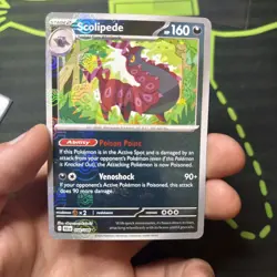 Pokemon TCG Scolipede 056/086 Master Ball Pattern S&V Black Bolt - Image 2