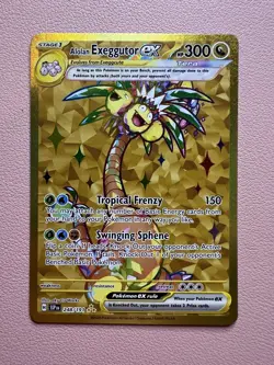 Alolan Exeggutor ex NM GOLD 248/191 Sv08: Surging Sparks Pokemon TCG Holo - Image 1