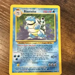 Pokemon Blastoise 2/102 Base Set Holo Rare HP 100 English Ken Sugimori - Image 1