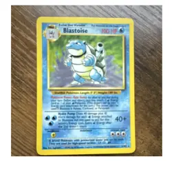 Pokemon Blastoise 2/102 Base Set Holo Rare HP 100 English Ken Sugimori - Image 2