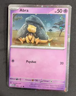 HD COSMOS HOLO Abra MEW 063/165 - Pokemon 151 Promo - Image 1