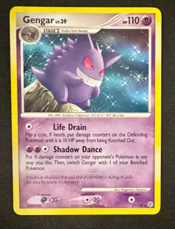 Gengar 27/130 - Non Holo Rare - Pokemon Diamond & Pearl - NM/LP+ - Image 1