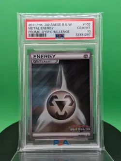 PSA 10 Metal Energy 102/BW-P Gym Challenge Promo Holo 2011 Japanese Pokemon TCG - Image 1