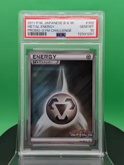 PSA 10 Metal Energy 102/BW-P Gym Challenge Promo Holo 2011 Japanese Pokemon TCG - Image 4