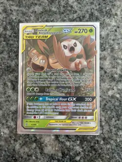 Pokemon TCG Rowlet & Alolan Exeggutor GX Unified Minds 1/236 NM 🔥🔥 - Image 1