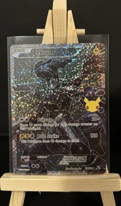 Pokemon TCG Celebrations Zekrom 114/114 Classic Collection Full Art Holo (2021) - Image 1