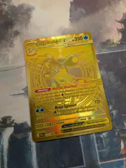 Pokemon Mega Greninja ex Chaos Rising Full Art Gold Holo 122/086 - Image 2