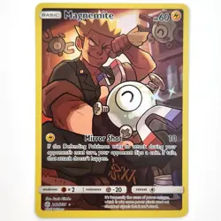 Pokemon TCG Magnemite 242/236 Secret Rare SM Cosmic Eclipse LP Light Play - Image 1