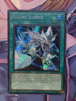Yugioh Future Silence Secret Rare LEDE-EN054 Legacy of Destruction 1st Ed NM - Image 1