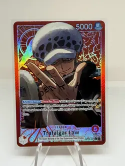 Trafalgar Law - OP14-001 (Alternate Art) OP14-001 The Azure Sea's Seven Foil NM - Image 1