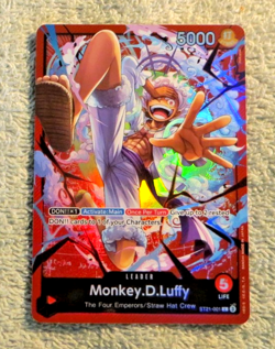 Monkey.D.Luffy ST21-001 Leader Foil - One Piece TCG Starter Deck EX: Gear 5 M/NM - Image 1