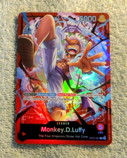 Monkey.D.Luffy ST21-001 Leader Foil - One Piece TCG Starter Deck EX: Gear 5 M/NM - Image 2