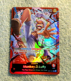 Monkey.D.Luffy ST21-001 Leader Foil - One Piece TCG Starter Deck EX: Gear 5 M/NM - Image 3