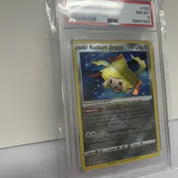 Radiant Jirachi 120 Pokemon Sword & Shield Silver Tempest Psa 8 - Image 3