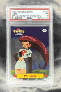 1999 Topps Pokemon - Jesse - Series 1 TV - TV9 - Foil - PSA 7 - Image 1