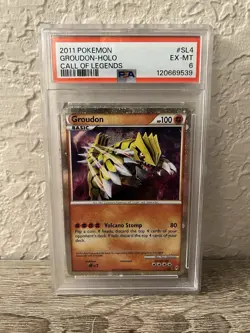 Pokemon Groudon Call of Legends Ultra Rare Holo #SL4 PSA 6 EX-MT - Image 1