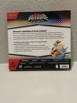 Pokemon TCG SV8.5 Prismatic Evolutions Poster Collection Box Factory Sealed - Image 4