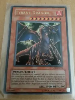 Yugioh Tyrant Dragon Ultra Rare LOD--EN034 - Image 1