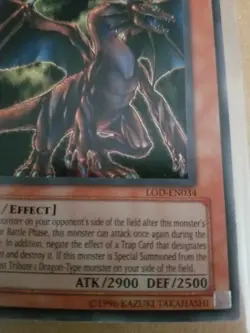 Yugioh Tyrant Dragon Ultra Rare LOD--EN034 - Image 2