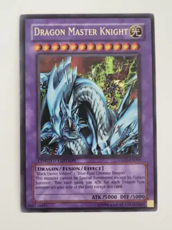 Yugioh Dragon Master Knight UE02-EN001 Limited Edition Ultra Rare VLP/NM - Image 1