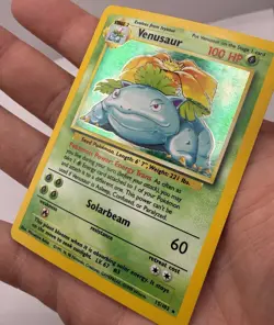 🌺1999 Pokemon Base Set Venusaur Holo 15/102 Rare WOTC Vintage Clean Front - Image 3