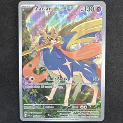 Zacian 100/094 — Pokemon TCG Phantasmal Flames — NM Illustration Rare - Image 1
