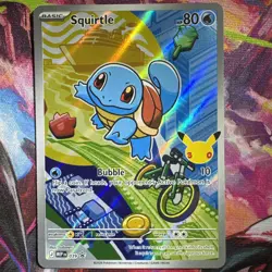 Pokemon Squirtle 039 First Partner Illustration Full Art Holo Promo - Image 1