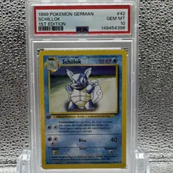 Pokemon PSA 10 Wartortle / Schillok 1st Edition German Base Set - Image 1