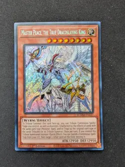 YU-GI-OH! Master Peace The True Dracoslaying King BLMM-EN127 Secret Rare - Image 1