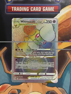 Pokemon Brilliant Stars Whimsicott VSTAR NM Rainbow Secret Rare 175/172 - Image 1