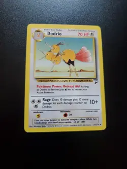 Pokemon Dodrio 1999 WOTC UNCOMMON Base Set 2 37/130 70 HP Regular English Card - Image 1