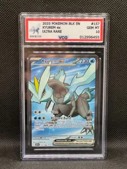Pokemon TCG Black Bolt Kyurem EX Karte 157/086 Fullart - Image 1