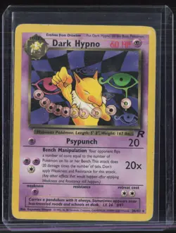 2000 Pokemon Team Rocket #26 Dark Hypno - Image 1