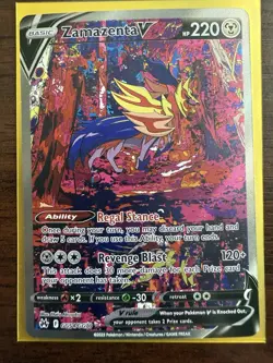 Zamazenta V GG54/GG70 Crown Zenith Galarian Gallery Holo Pokemon TCG NM - Image 1