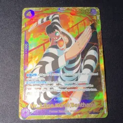 ONE PIECE Mr.2 Bon Kurei (Bentham) EB01-061 Memorial Collection Secret Rare Foil - Image 1