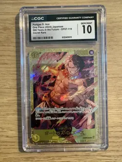 One Piece CGC Graded 10 Mint Japanese Portgas.D.Ace. Free UK Delivery 🚚 - Image 2