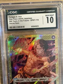 One Piece CGC Graded 10 Mint Japanese Portgas.D.Ace. Free UK Delivery 🚚 - Image 3