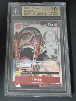 One Piece Usopp Card ST01-002, 25th Anniversary Promo, English Edition BGS 10 - Image 1
