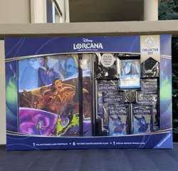 SEALED Disney Lorcana First Chapter Collector Set 6 Packs Portfolio Promo Costco 4050368981752 - Image 1